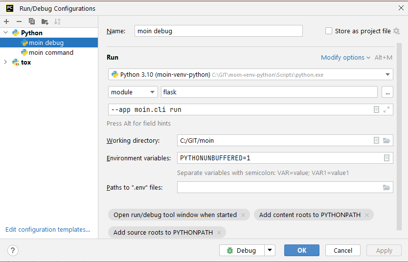 pycharm example